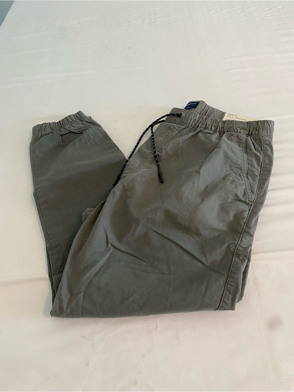 American Eagle Outfitters Olive Green Drawstring Chinos
